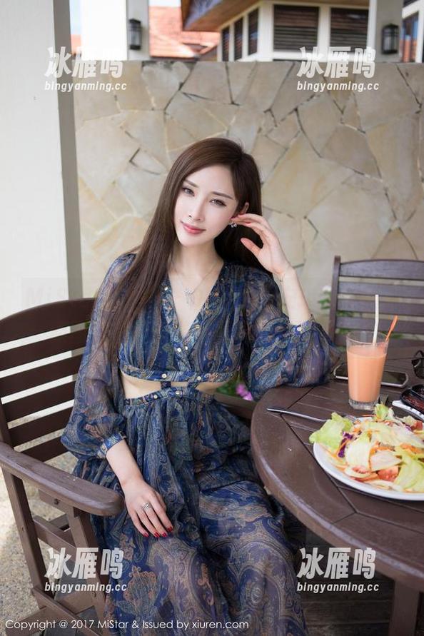 MiStar魅妍社 - Olivia童安琪的镂空，原图好似一块瑞士奶酪！洞洞不少哦